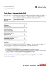 Rockwell Automation Allen-Bradley CompactLogix 5380 Instrucciones De Instalación