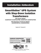 Tripp-Lite SmartOnline SU6000XFMR2U Instrucciones De Instalación