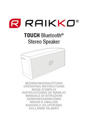 Raikko TOUCH Instrucciones De Manejo