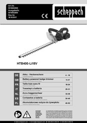 Scheppach HTB400-Li18V Manual De Instrucciones