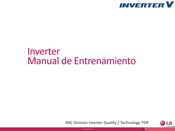 LG INVERTER V Manual De Entrenamiento