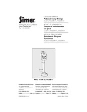 Simer 5020B-03 Manual Del Usuario