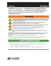 Portfolio LDA2B Serie Instrucciones De Seguridad