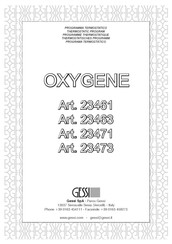 Gessi OXYGENE 23473 Manual De Instrucciones