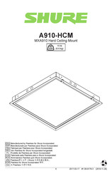 Shure A910-HCM Manual De Instrucciones