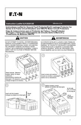 Eaton G Serie Hoja De Instrucciones