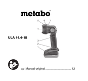 Metabo ULA 14.4-18 Manual Original