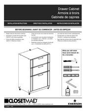 Emerson ClosetMaid 12742 Instrucciones De Instalación