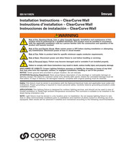 Cooper Invue ClearCurve Wall Instrucciones De Instalación