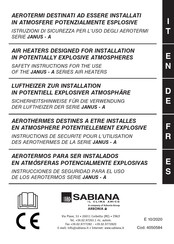 Arbonia SABIANA JANUS A Serie Instrucciones De Seguridad Para El Uso