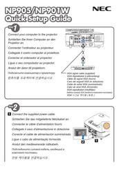 NEC NP905 Guia De Inicio Rapido