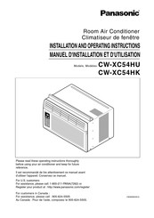 Panasonic CW-XC54HU Instrucciones De Instalación Y  Operación