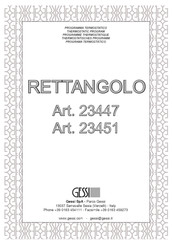 Gessi RETTANGOLO 23447 Manual De Instrucciones