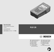 Bosch PLR 25 Manual Del Usuario