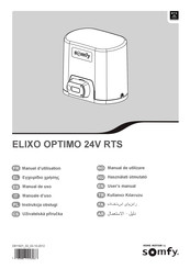 SOMFY ELIXO OPTIMO 24V RTS Manual De Uso