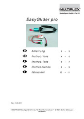 Modellsport MULTIPLEX EasyGlider pro Instrucciones