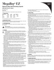 DENTSPLY Megalloy EZ Instrucciones De Uso