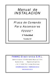 FAMAC F2000 Manual De Instalación