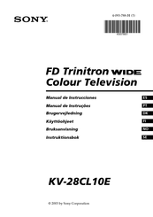 Sony KV-28CL10E Manual De Instrucciones