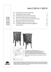 Jøtul F 602 N Instrucciones Para Instalación En Informacion Tecnica