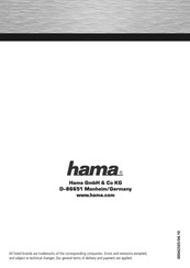 Hama 00042565 Manual De Instrucciones