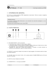 Optimus IT-100 Manual De Instrucciones