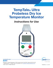 Sensitech TempTale Ultra Dry Ice Instrucciones De Uso