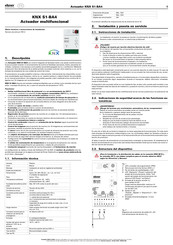 elsner elektronik KNX S1-BA4 Datos Técnicos E Instrucciones De Instalación