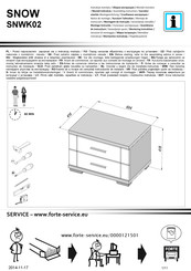 Forte SNOW SNWK02 Instrucciones De Montaje