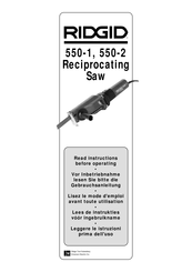 RIDGID 550-1 Guia De Inicio Rapido