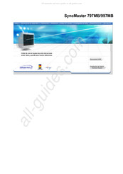 Samsung SyncMaster 997MB Guia Del Usuario