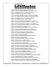 Chamberlain LM3800A Instrucciones Adicionales Para El Montaje Y El Manejo