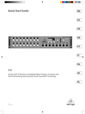 Behringer DIGITAL SNAKE S16 Manual Del Usuario