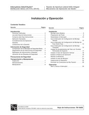 S&C Alduti-Rupter Hoja De Instrucciones