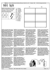 Oeseder Möbelindustrie 991 169 Instrucciones De Montaje