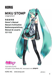 Korg MIKU STOMP Manual Del Usuario