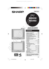 Sharp 20LK62 Operación Manual