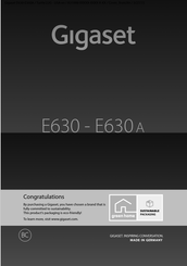 Gigaset E630A Manual De Instrucciones