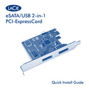 LaCie eSATA/USB 2-in-1 Guía De Instalación Rápida