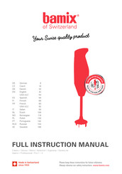 Bamix M160-M200 Manual De Instrucciones