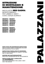 PALAZZANI MIS 564010 Instrucciones Para La Instalación Y El Mantenimiento