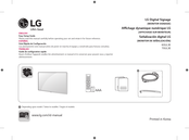 LG 70UL3E Guía Rápida De Configuración