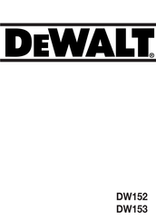 DeWalt DW153 Manual De Instrucciones