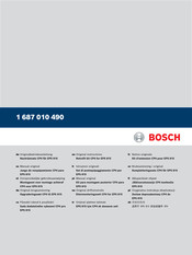 Bosch 1 687 010 490 Manual Original