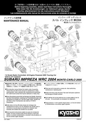 Kyosho SUBARU IMPREZE WRC 2004 Manual De Instrucciones