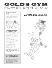 Gold's Gym POWER SPIN 210 U Manual Del Usuario