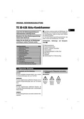 Hilti TE 30-A36 Manual Del Usuario