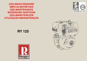 Ruggerini RY 125 Instrucciones De Uso Y Manutención