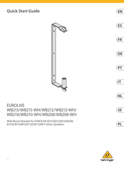 Behringer EUROLIVE WB208 Guia De Inicio Rapido