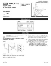 Uline H-5441 Manual De Instrucciones